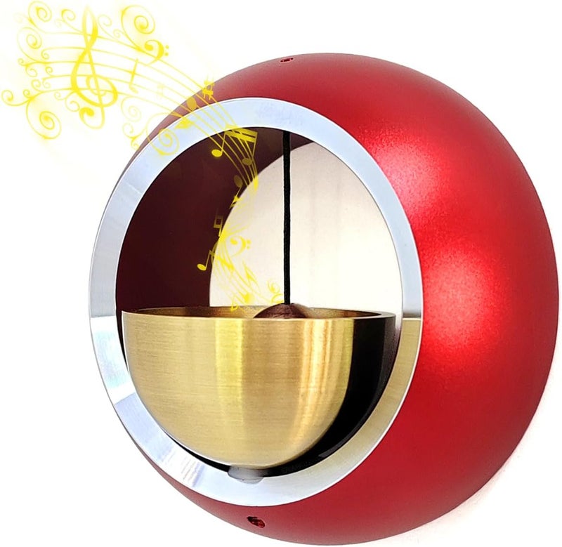 Cizenal Shopkeepers Bell for Door Opening, Door Chime for Business When Entering, Easy to Install Magnetic Doorbell, Unique Business Decorations and Entrance Hanging Decorations- Creative Gift (Red) - Image 1